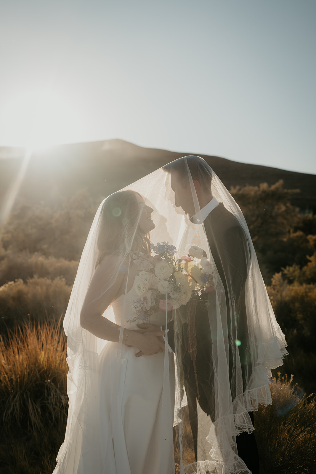desert wedding portraits