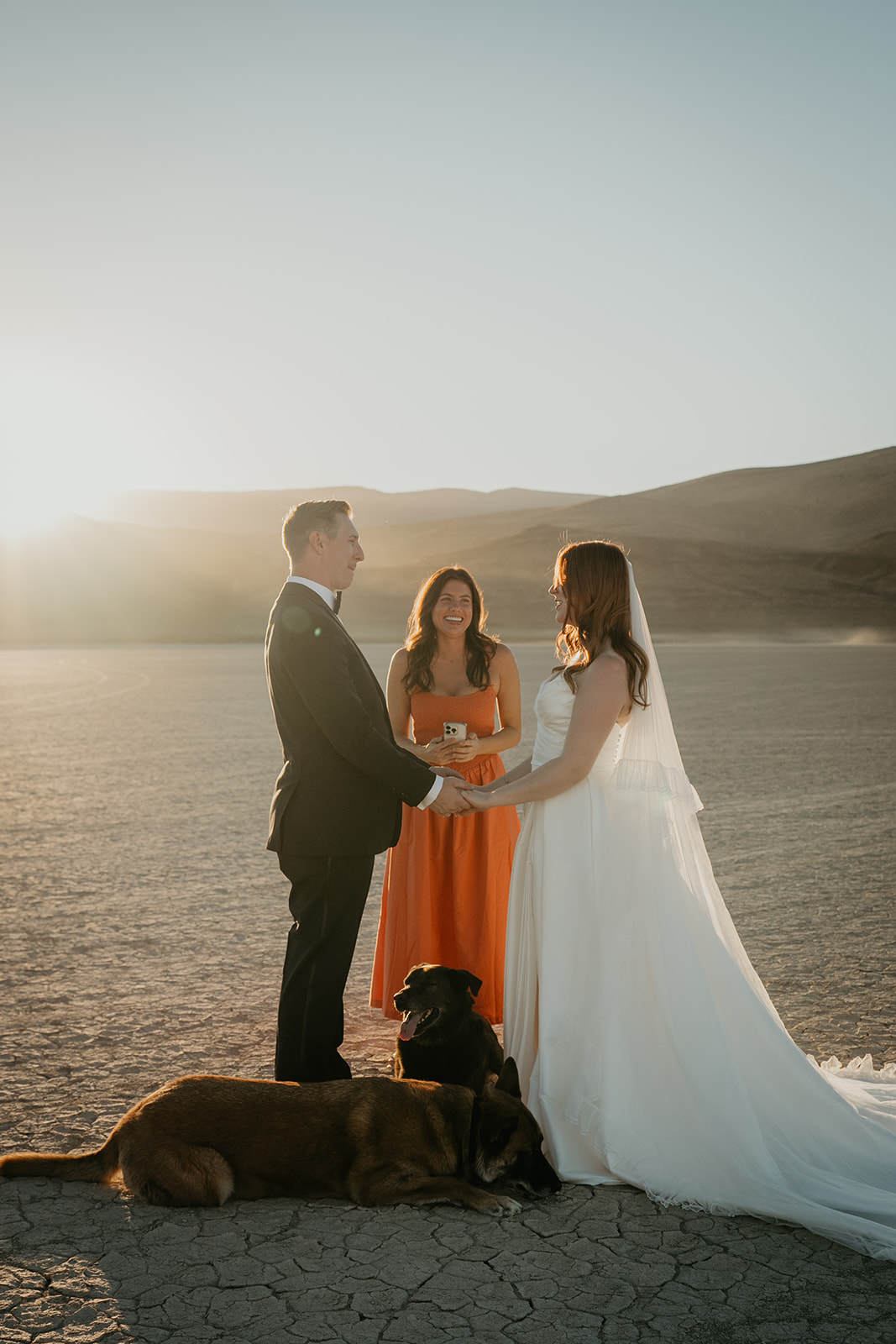 private desert wedding ceremony