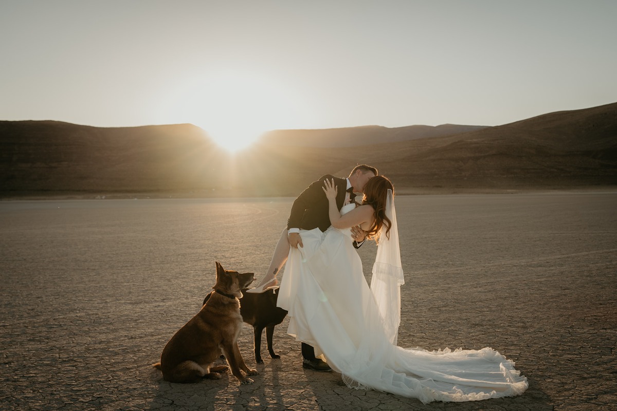 desert wedding ceremony