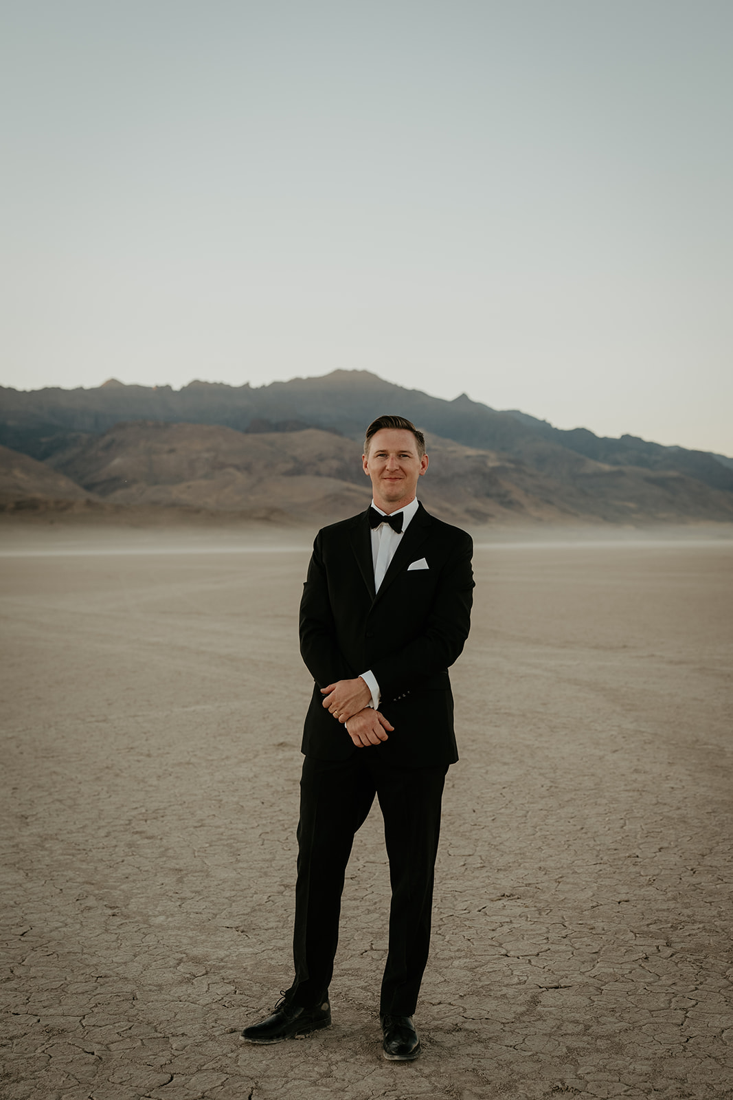 black tie desert elopement