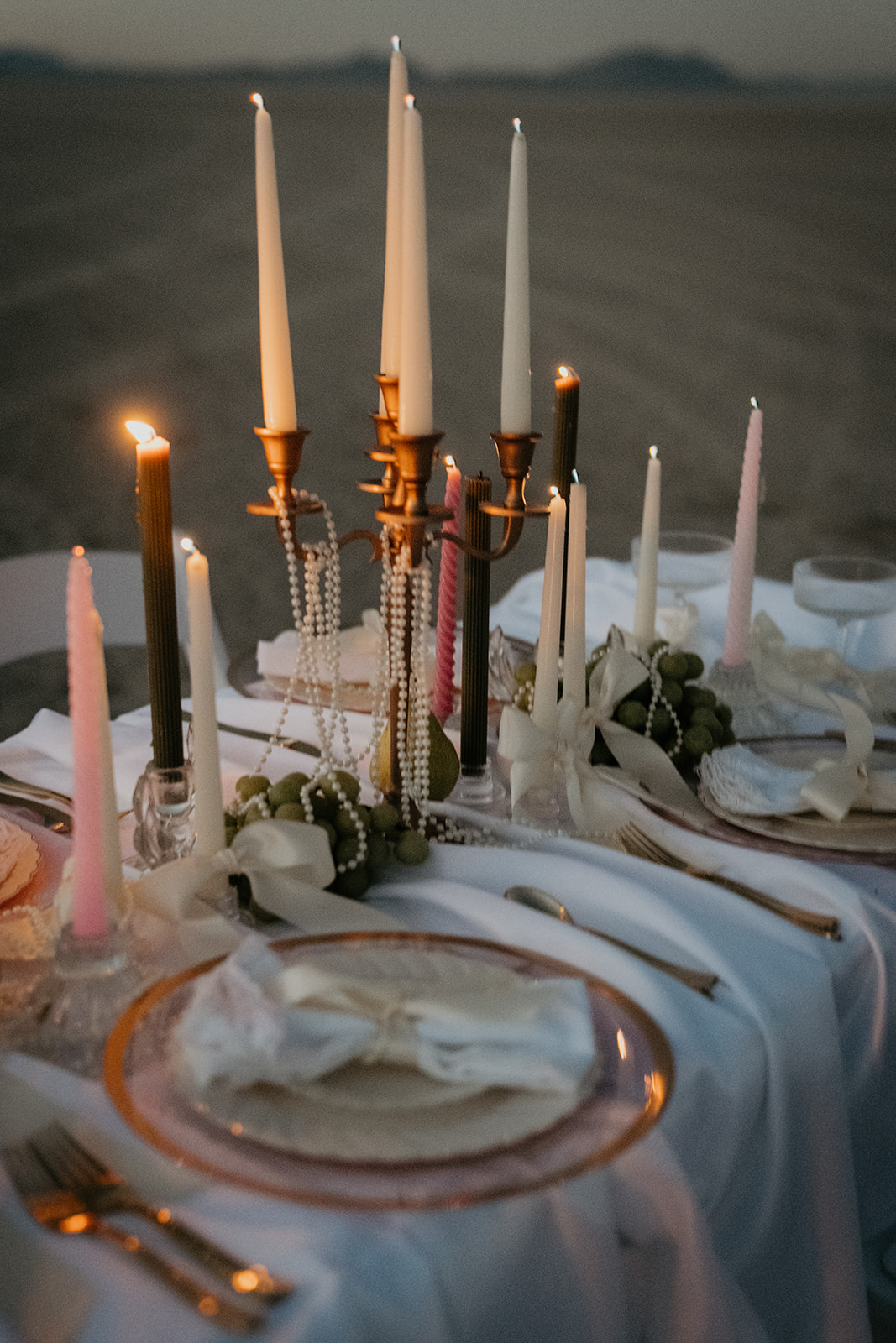 candelabra centerpiece