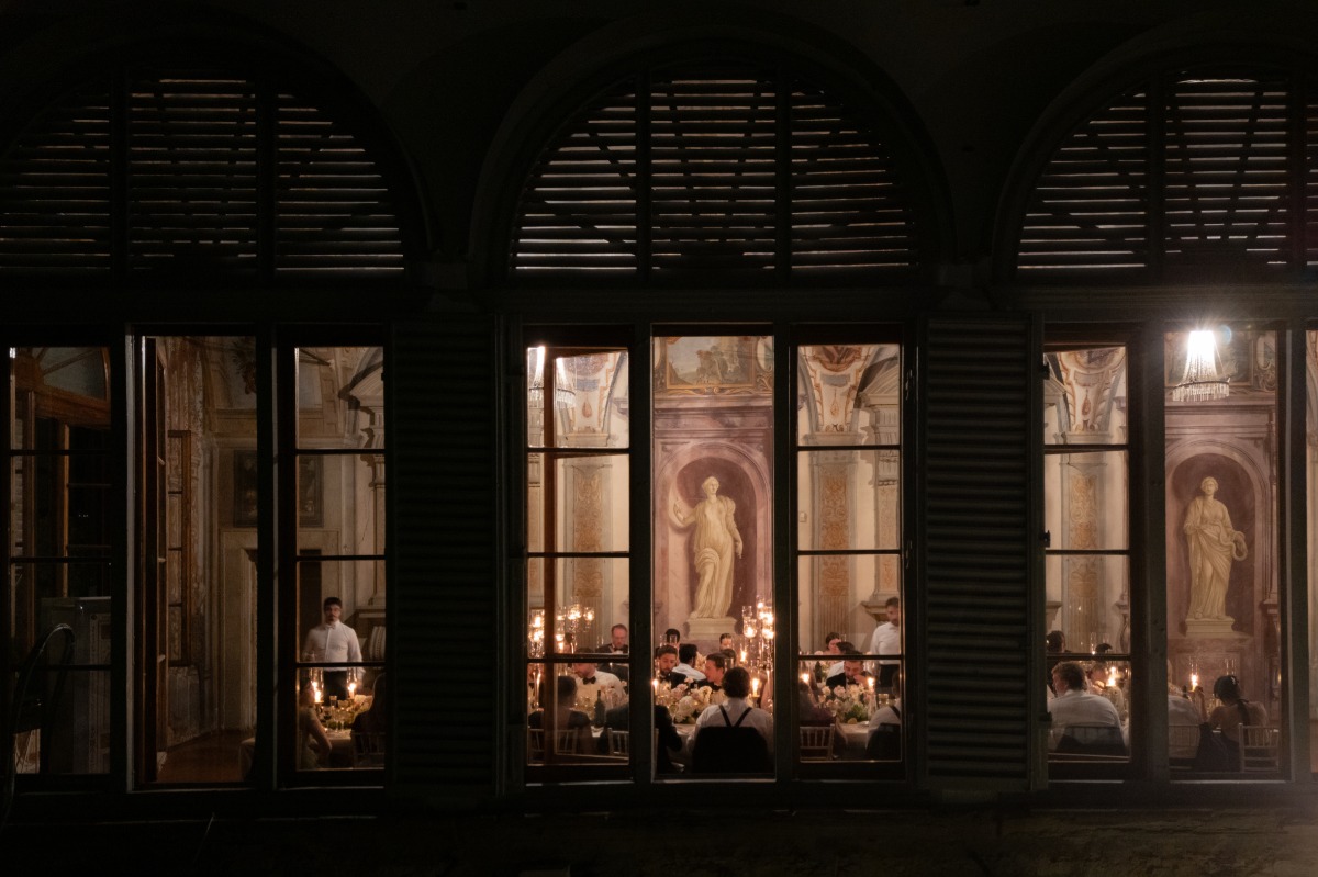 outside looking in to romatic lit reception space