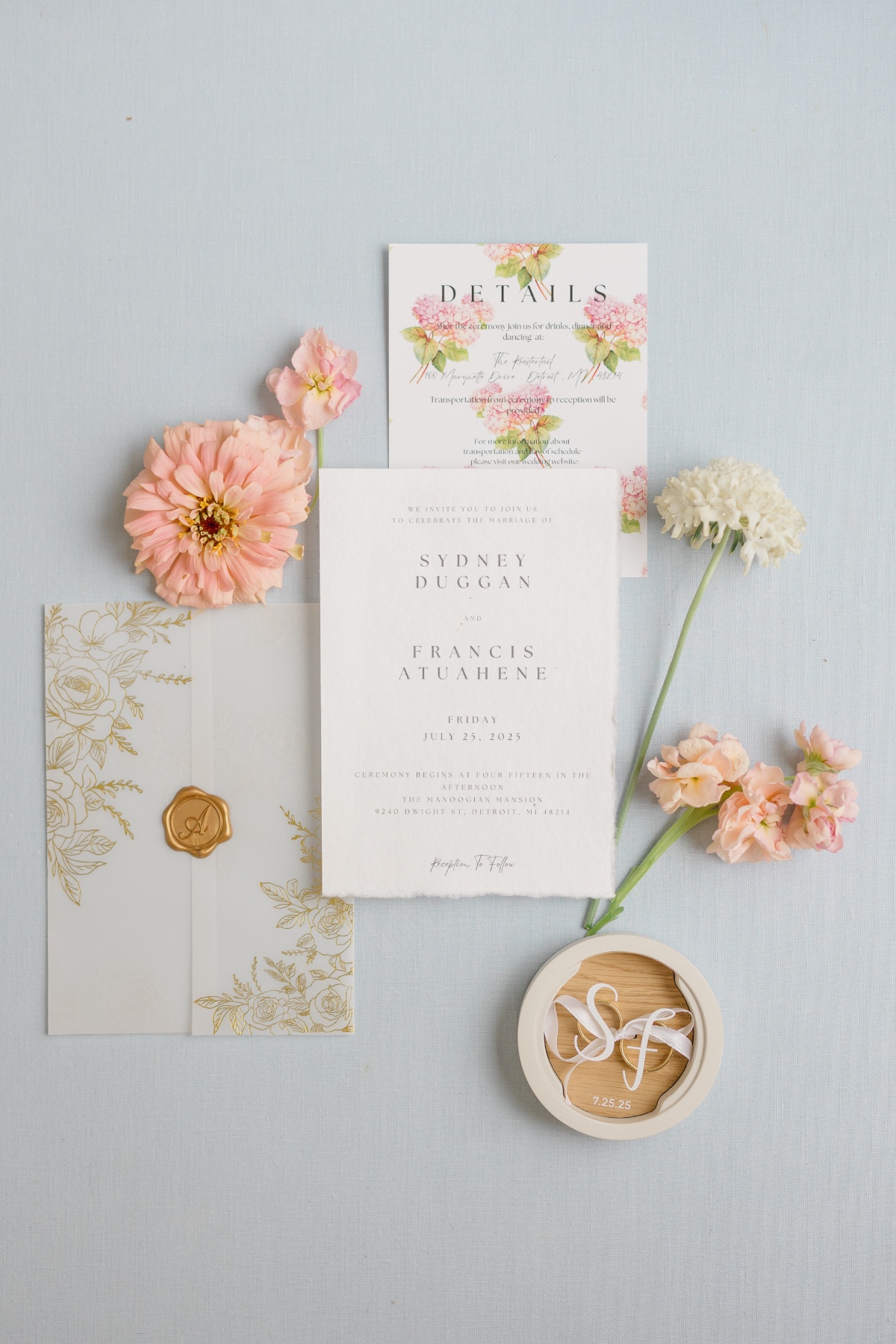 pastel wedding invitations