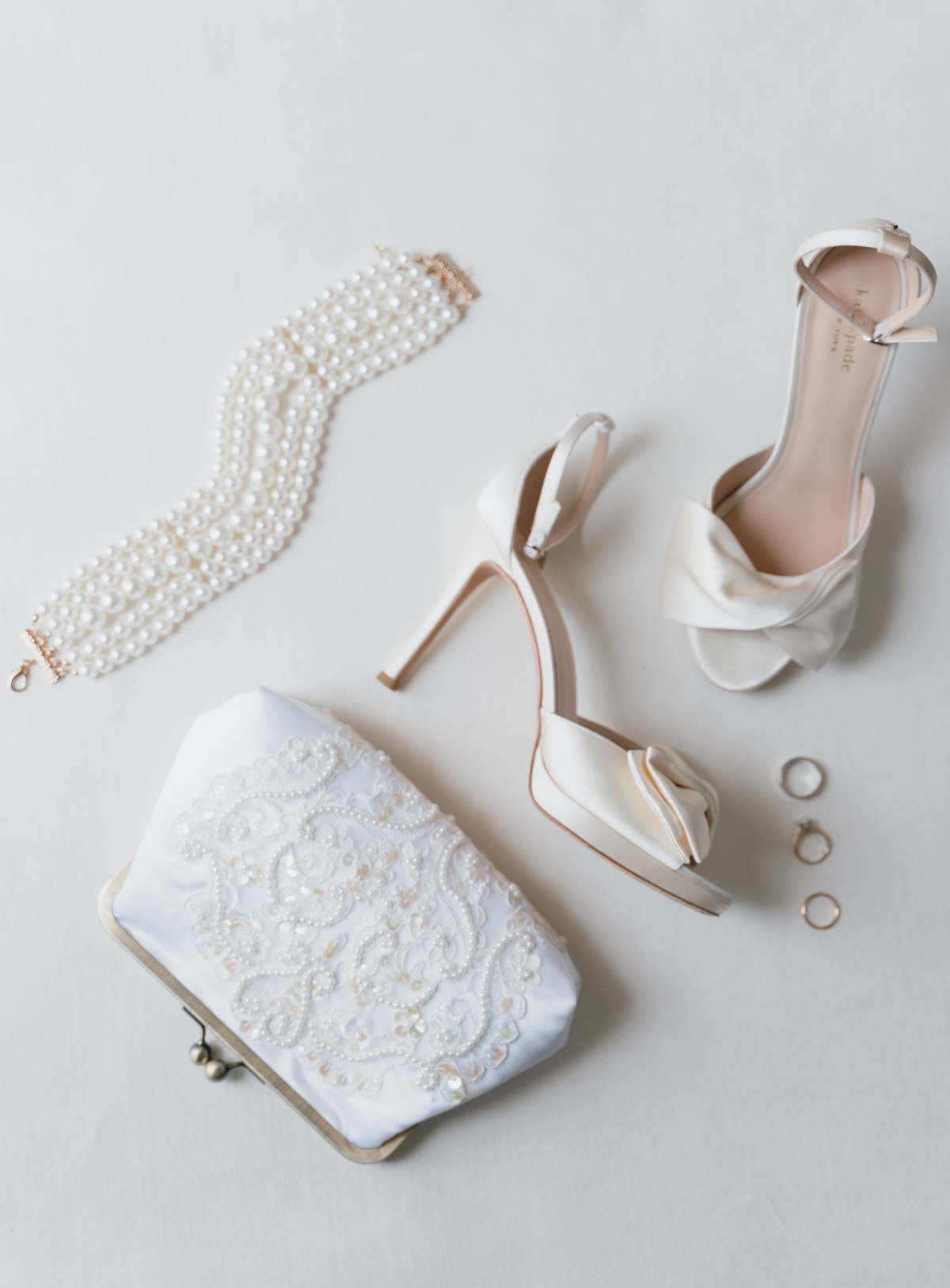 kate spade wedding shoes and bride accessories