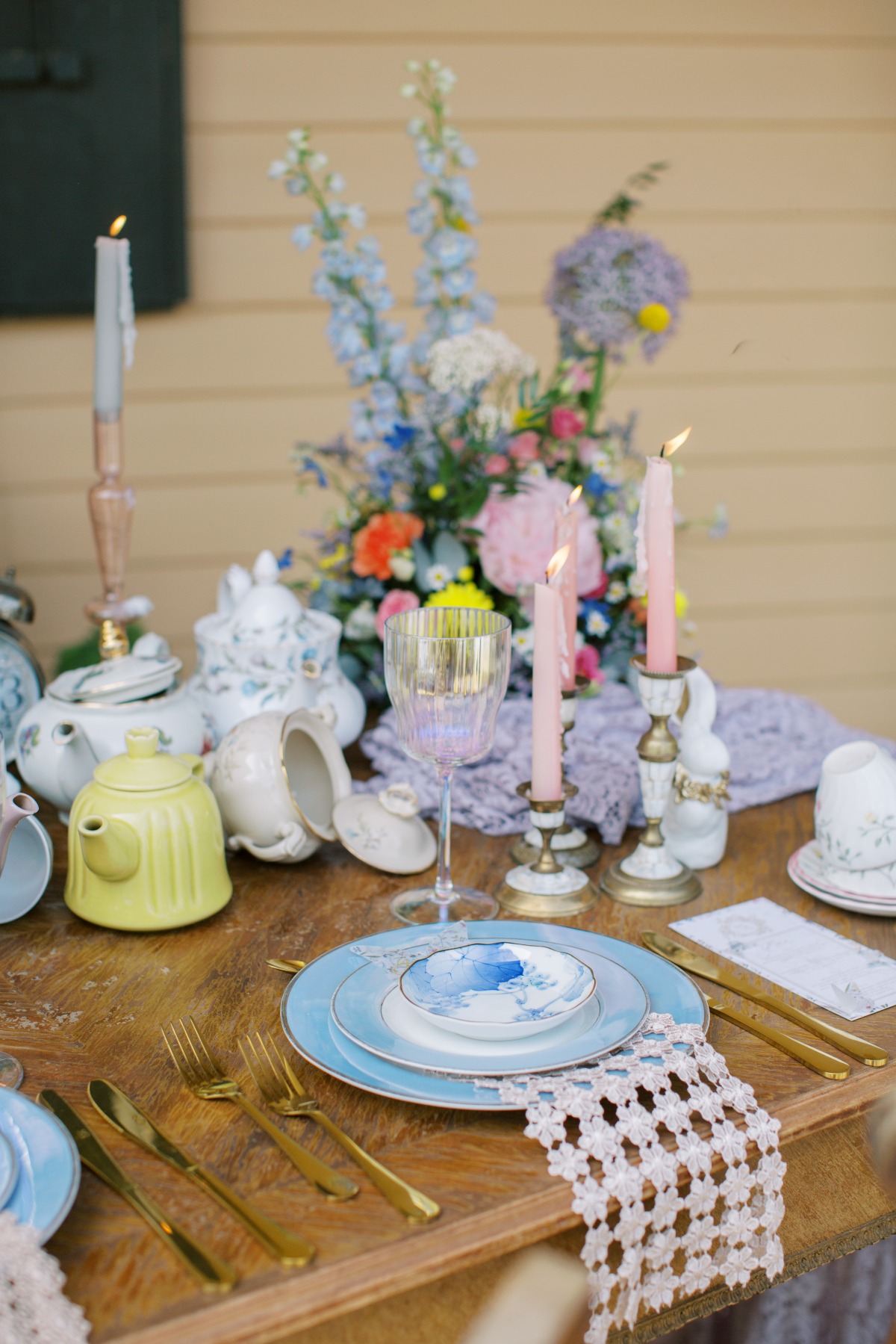 tea party wedding reception ideas