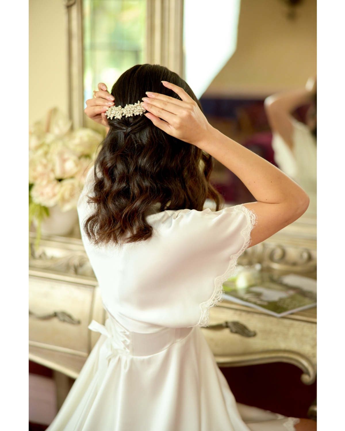 pearl bridal comb