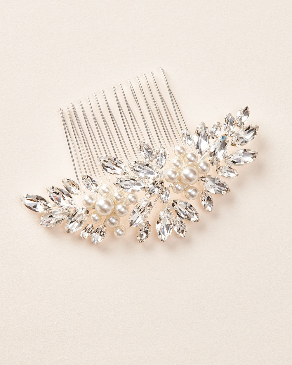 crystal and pearl comb by dareth colburn