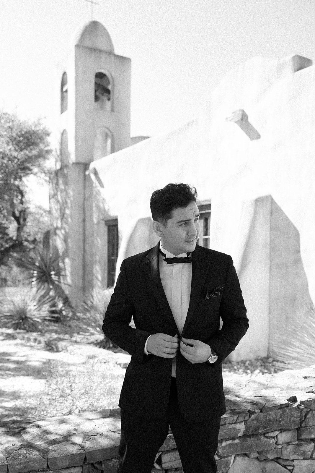 dark boutonniere