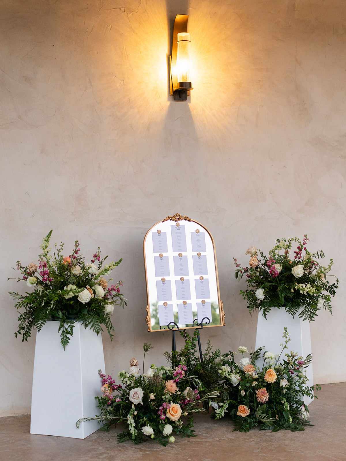 mirrored seating chart