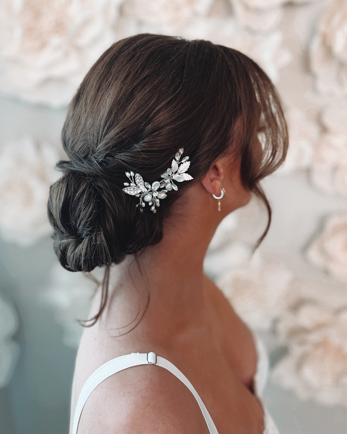 crystal and pearl bridal comb by dareth colburn