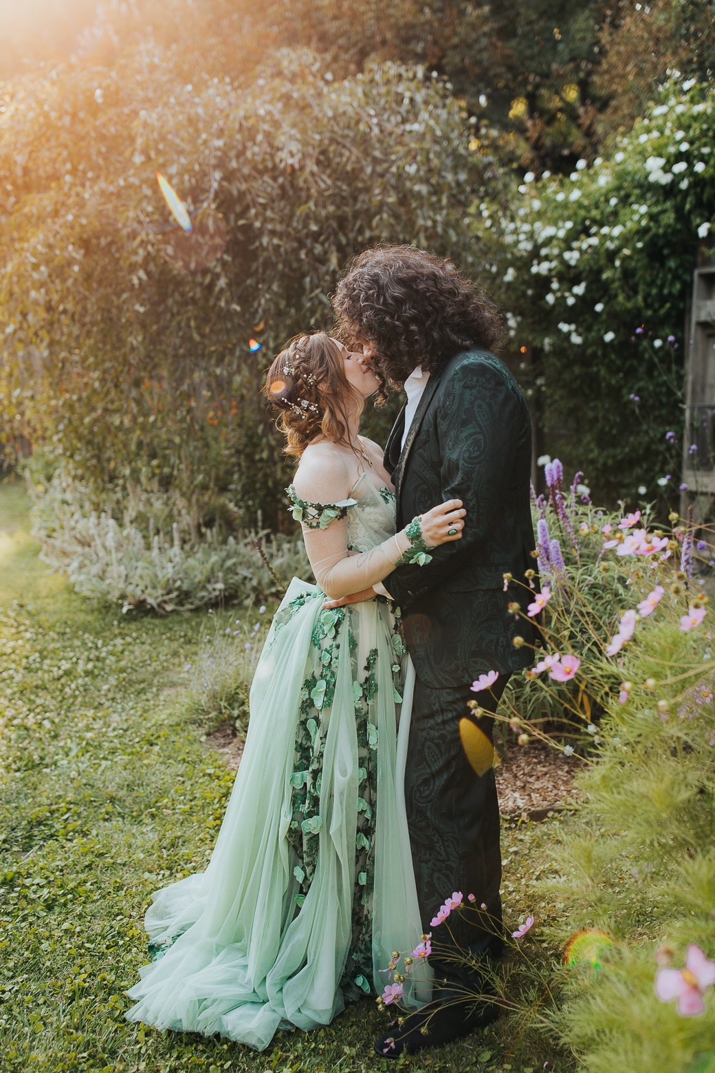 Galia Lahav green dress