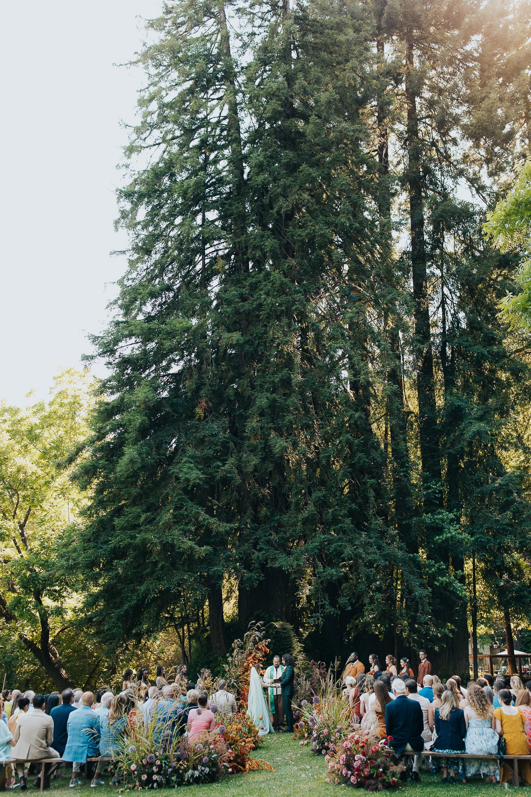 fall forest wedding