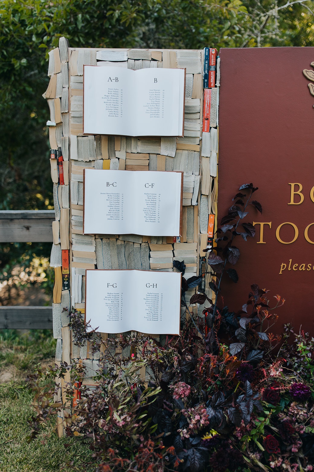 book seating chart